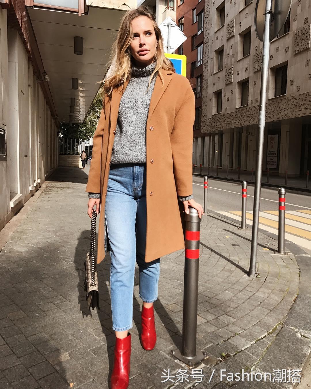 毛呢大衣过冬里面穿什么,保暖又好看的呢大衣搭配