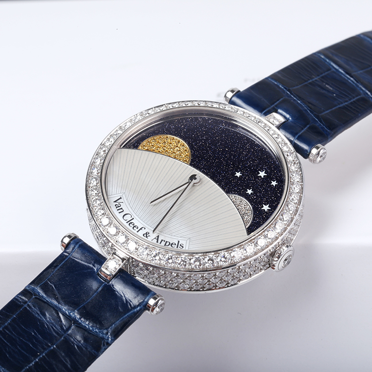 梵克雅宝诗意全钻手表,老婆礼物高端实用手表