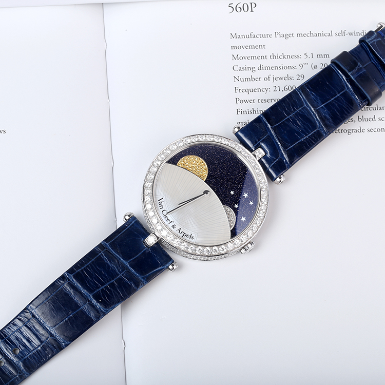 梵克雅宝诗意全钻手表,老婆礼物高端实用手表