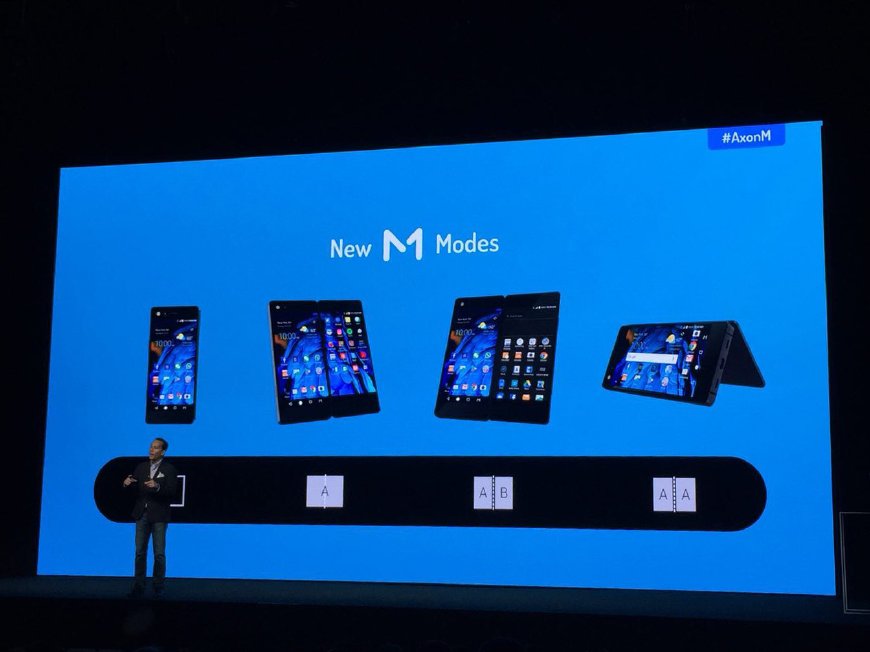 中兴AxonM折叠屏手机发布，网友：原来两块屏幕合起来就是折叠屏