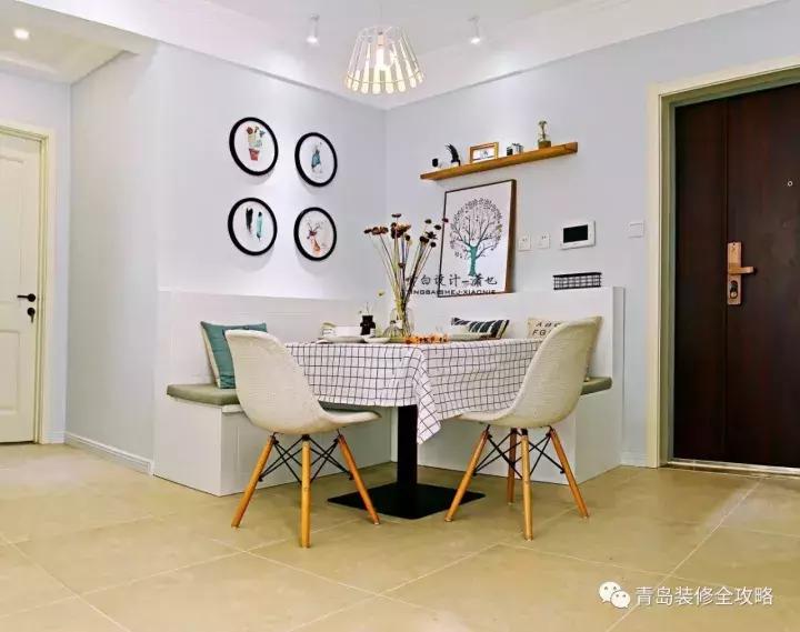 北欧风小户型三室一厅75平方米,唐岛one116平