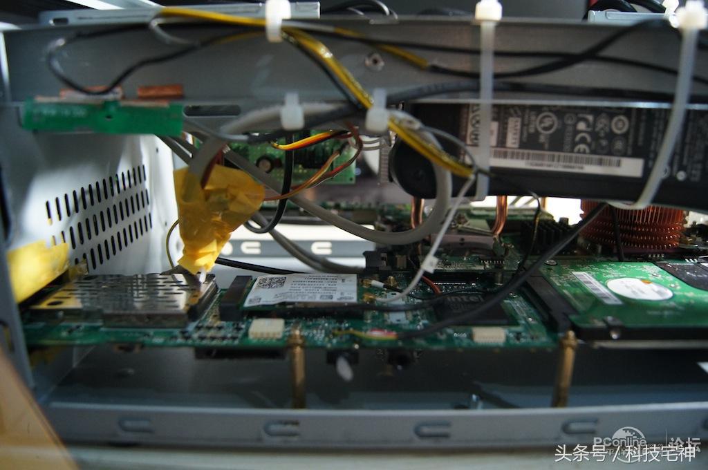 联想一体机拆机改台式电脑,旧联想笔记本改造小主机