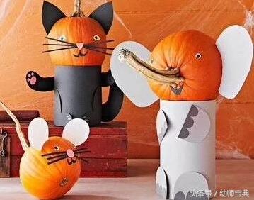 万圣节南瓜手工制作,万圣节幼儿园手工南瓜