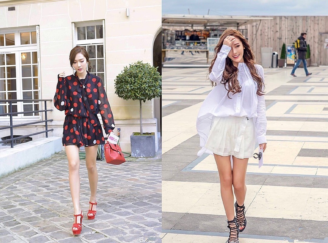 韩国郑氏姐妹,jessicakrystal郑氏姐妹机场look
