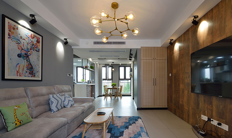 双宋结婚新房如果这样装~上海高桥新城89㎡北欧实景,隐形门亮了