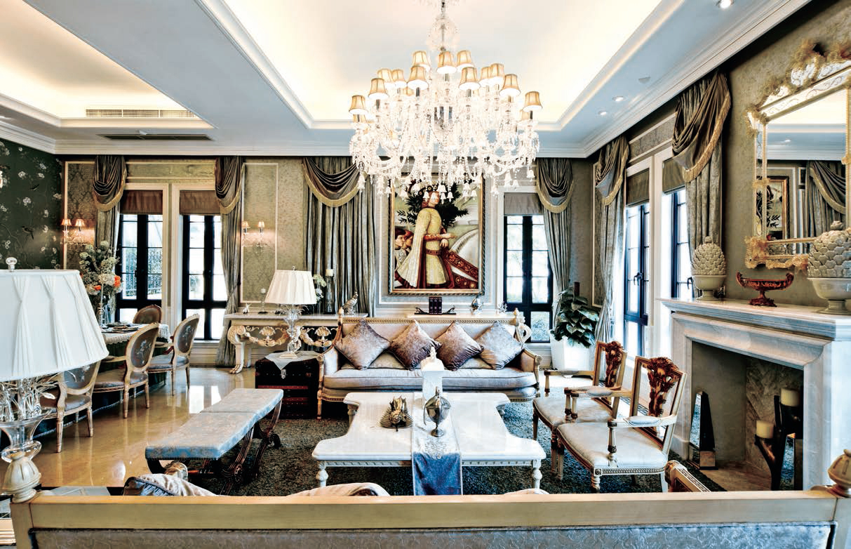 唐山君熙太和下沉庭院,唐山装修风格温馨客厅设计