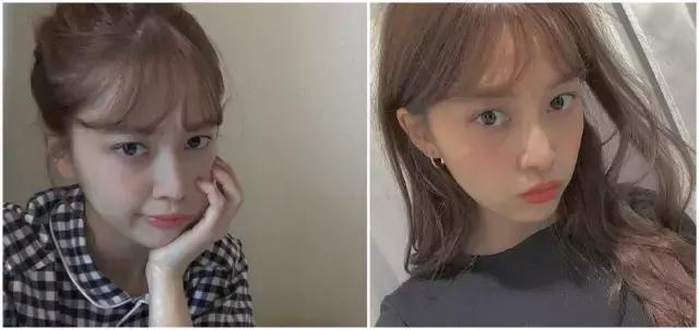 刘海图片女显脸小,有刘海扎发显脸小