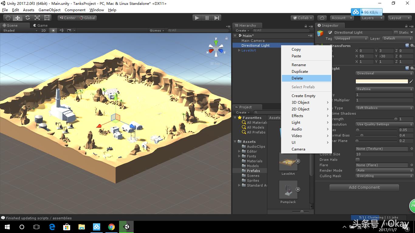 unity3d射击游戏开发教程,unity3d初学者小游戏