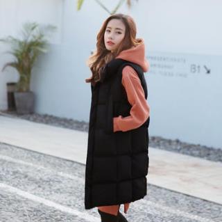 穿大码羽绒马甲时髦保暖,秋冬加厚加绒保暖羽绒棉马甲背心