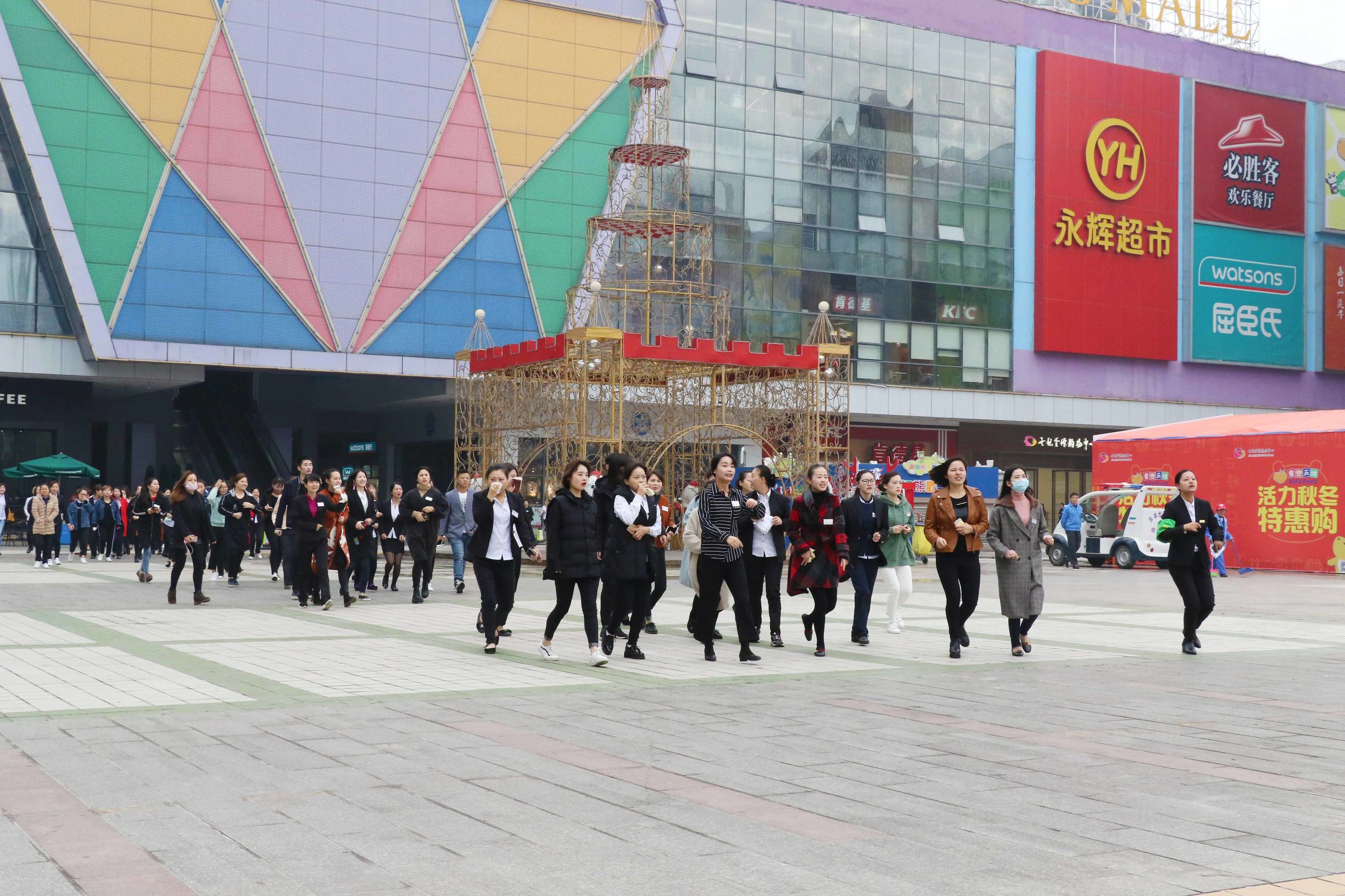 合肥消防演练视频,119消防安全日多部门联合消防演练