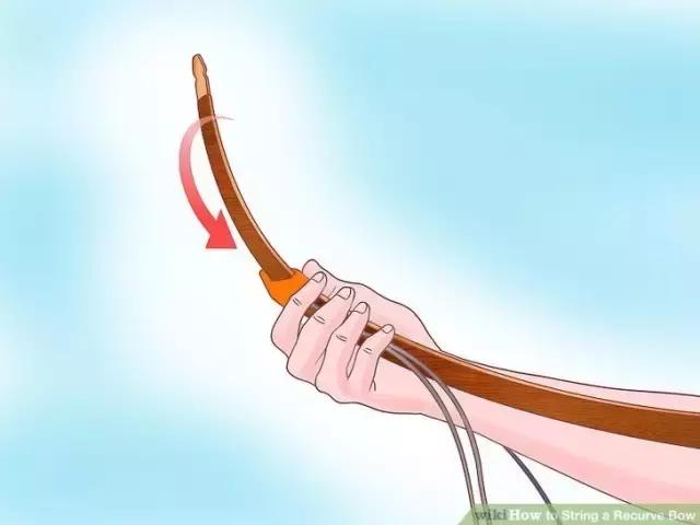 教你四步搞定反曲弓上弓弦