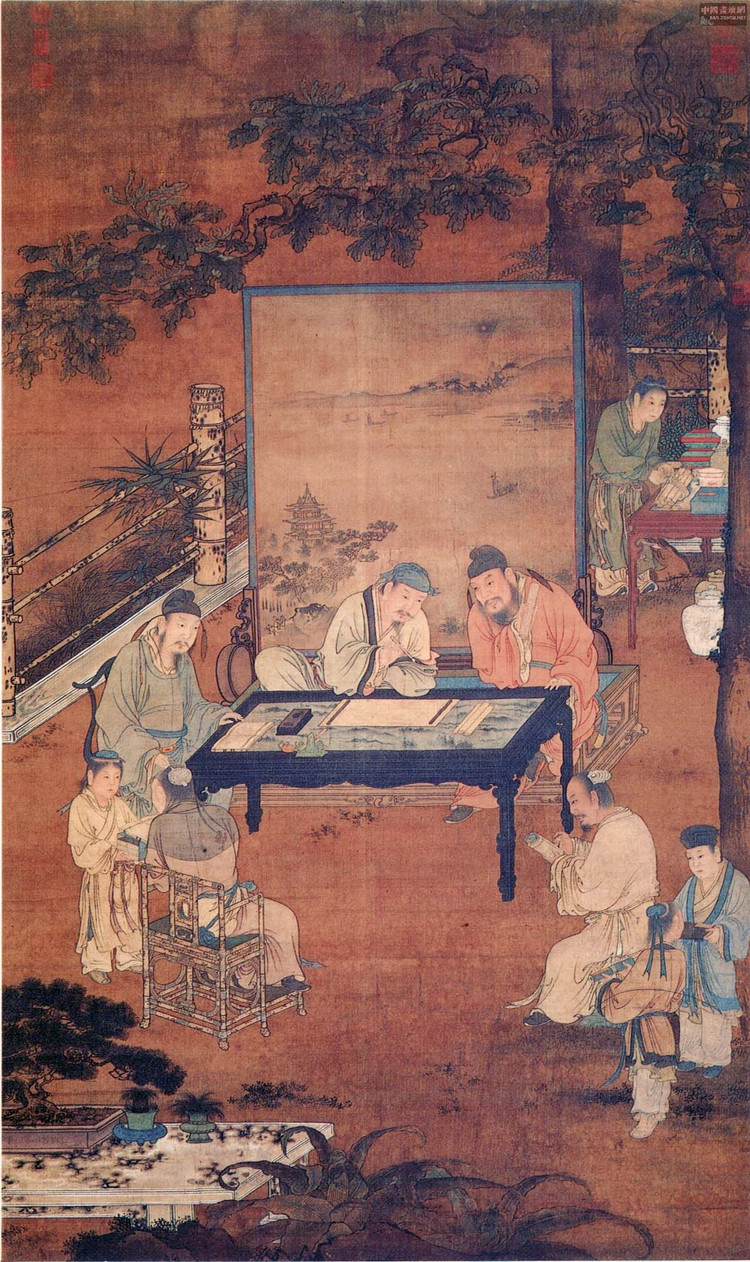 宋刘松年山水画精品欣赏,宋画四大家作品欣赏