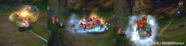英雄联盟金克丝情人节皮肤视频,冰雪圣诞金克丝
