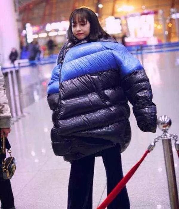 鹿晗刘昊然同款羽绒服,刘昊然中戏羽绒服机场