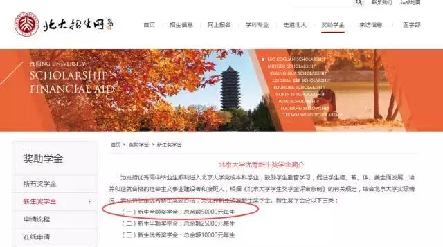北京大学5万块重奖新生超清华