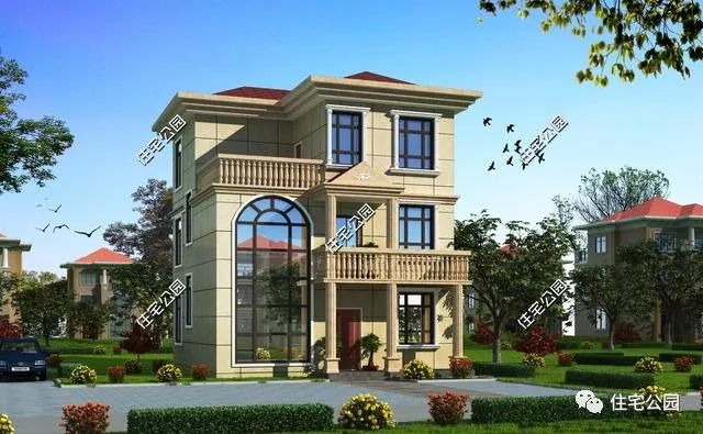 十佳最美农村别墅三层7x12米,农村别墅户型设计大全