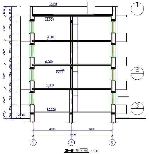 怎么看建筑剖面图,建筑初学者识图剖面图