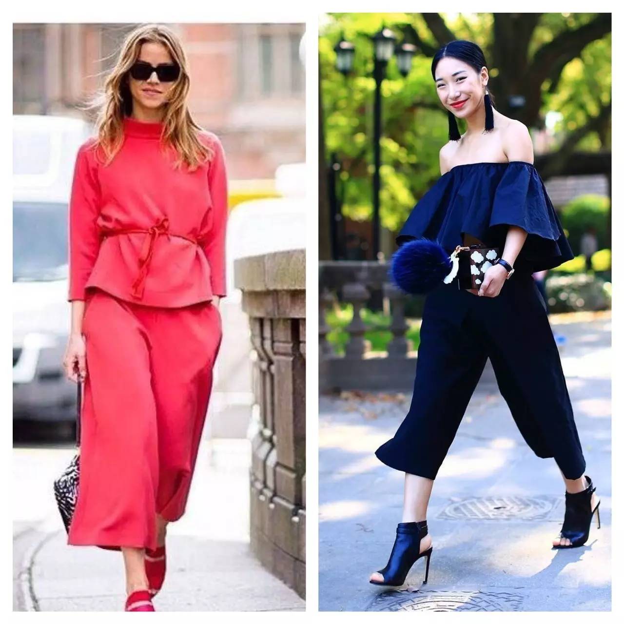 阔腿裤秋冬显瘦窄版穿搭,阔腿裤最不费力的搭配套路潮爆了