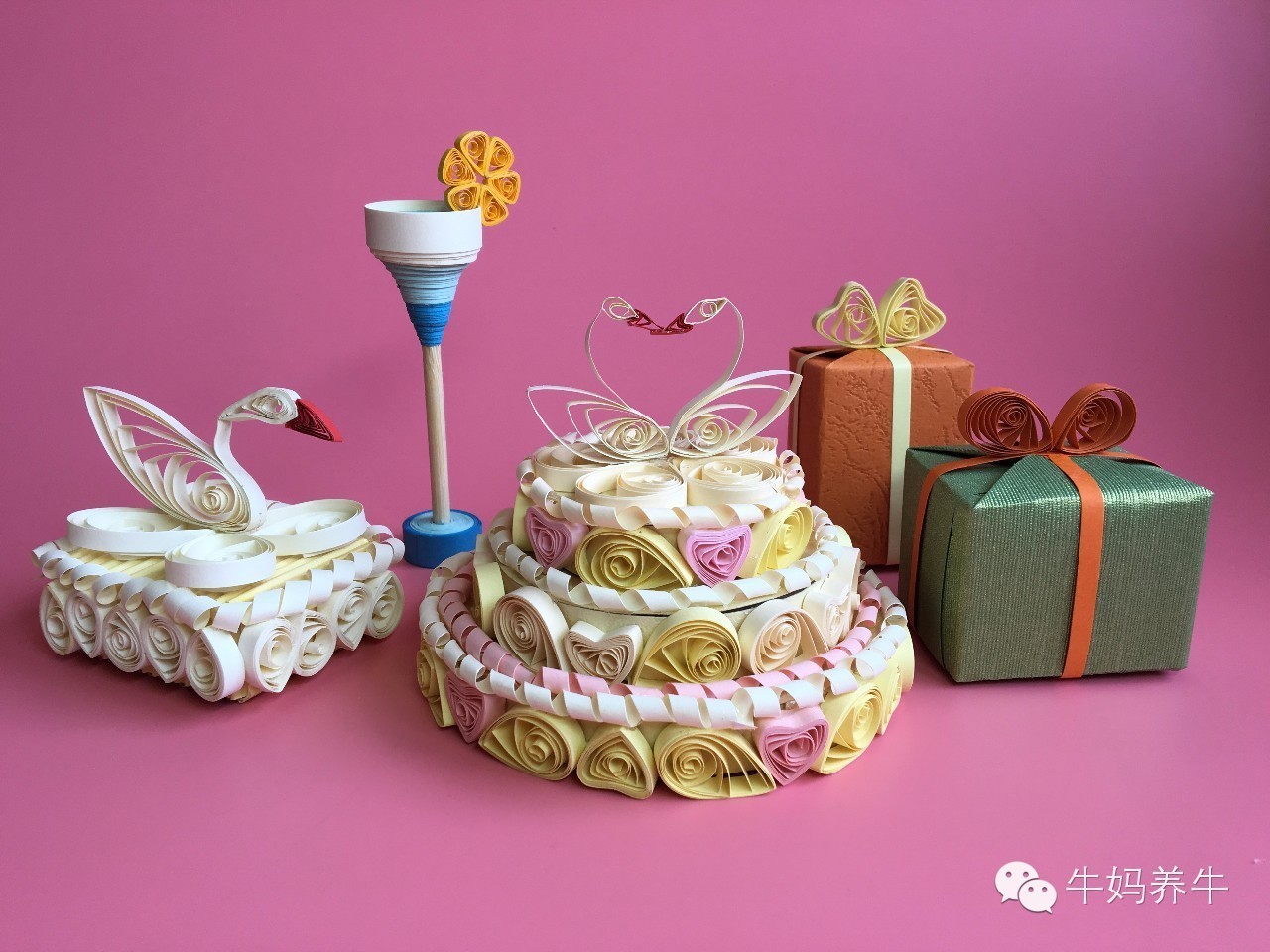 衍纸创意手工简单图片,衍纸手工亲子