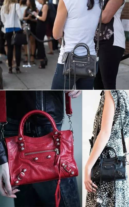 复古机车包大容量,balenciaga现代灰色机车包