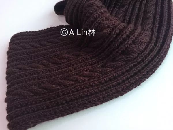 棒针圆围脖的编织教程,棒针男女同款连帽围脖教程上集