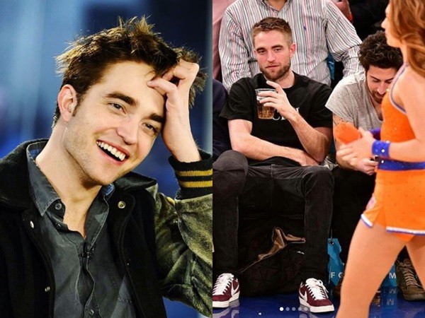 暮光男罗伯特满脸笑容紧盯篮球宝贝，一刻不离！网友：像换了个人