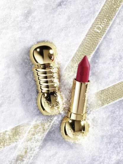 dior迪奥圣诞限定蓝金口红,dior迪奥秋季时装限定丝绒口红720