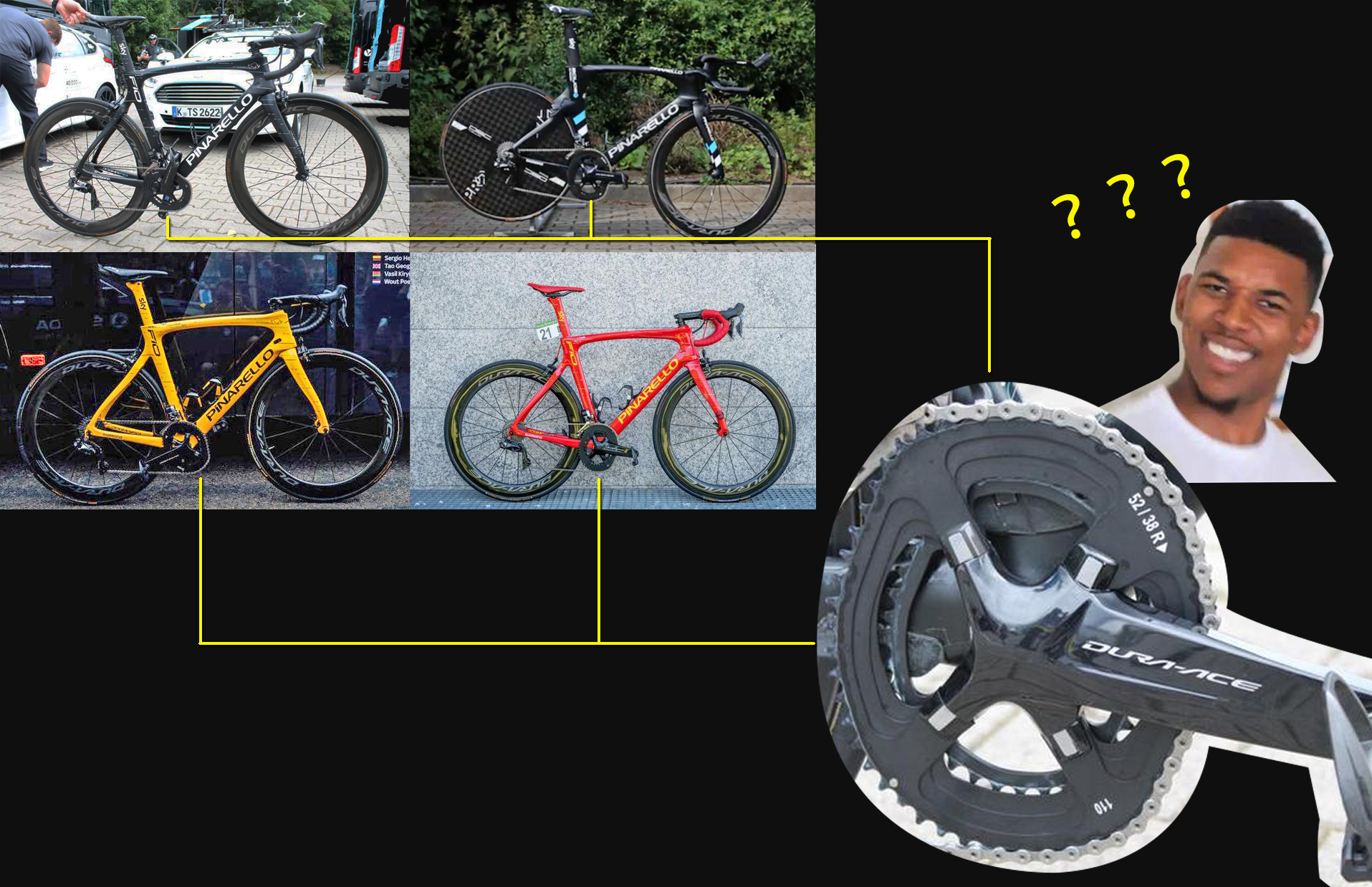 环法冠军都用什么自行车,环法冠军牙摔掉