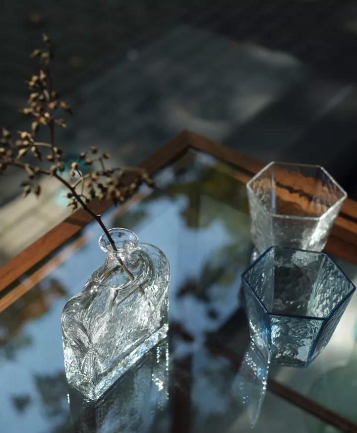 依云玻璃杯,原创自制ins风法式耐高温玻璃杯