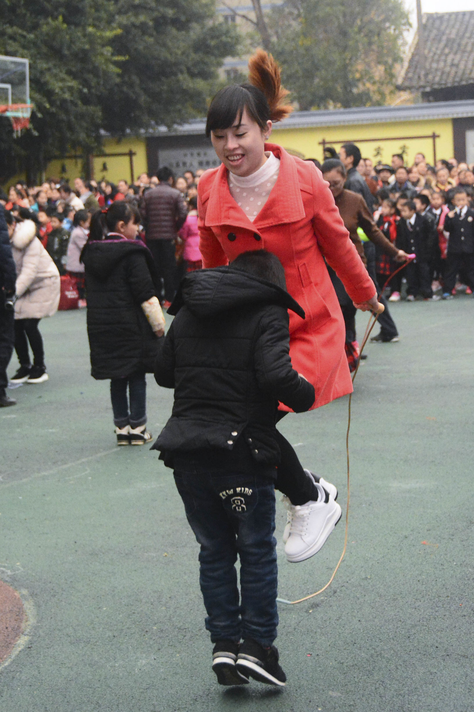 冬季亲子运动会游戏大班,巴州三中运动会