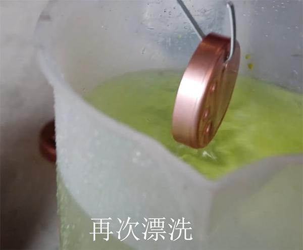 铜表面防氧化处理,铜抛光后过抗氧化剂烤180度变色