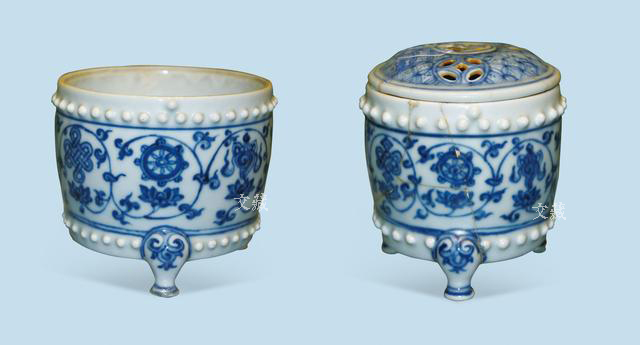 成化青花釉里红,明代成化御窑釉里红瓷器