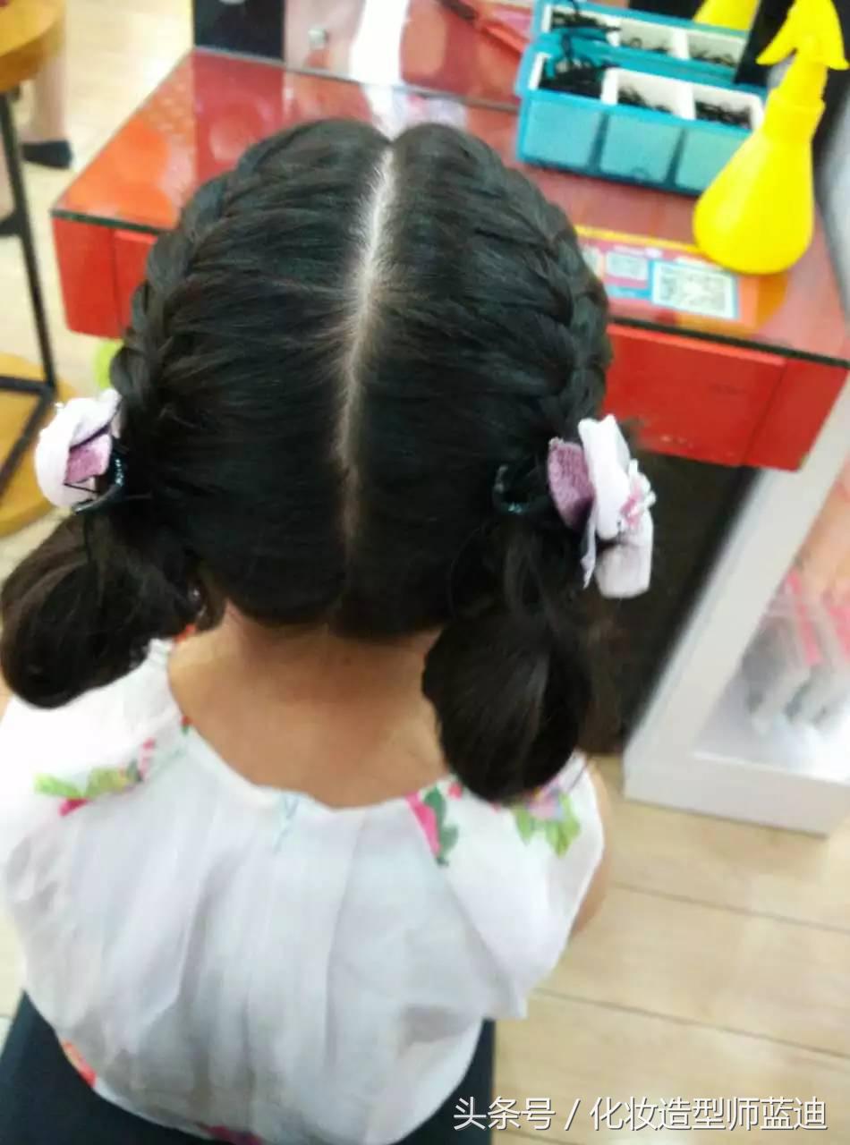 编发教程拉拉队,三股瀑布辫编发步骤图解