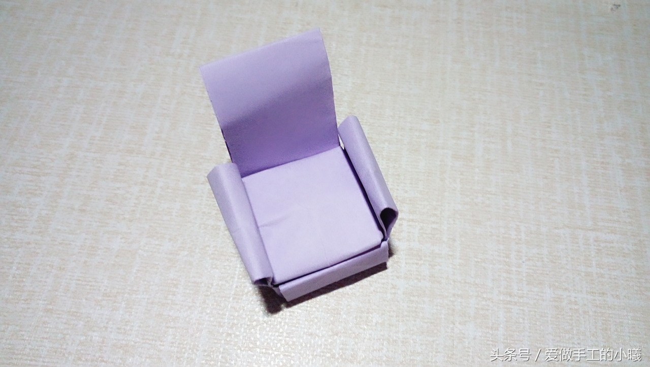 折纸沙发椅子桌子,简单沙发折纸