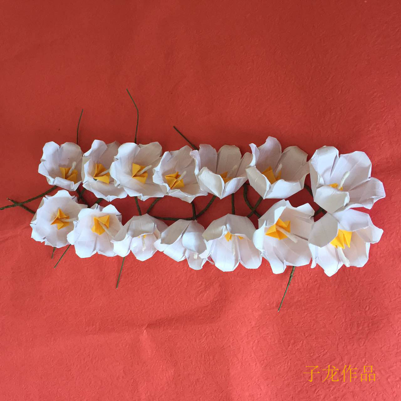 铃兰花灯折纸教程,铃兰折纸花束