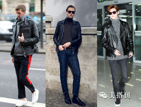 如何把板正的皮衣穿出潮范,皮衣搭配穿出你的风范