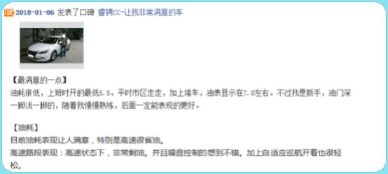 长安睿骋cc1.5t油耗,凭实力说话的轿车