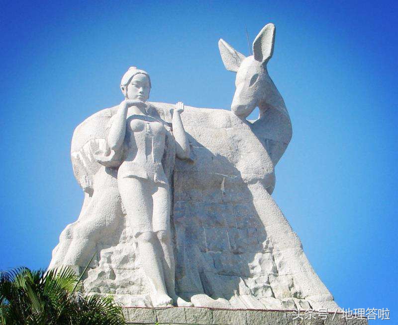 地理回答问题,三亚鹿回头风景区的来历