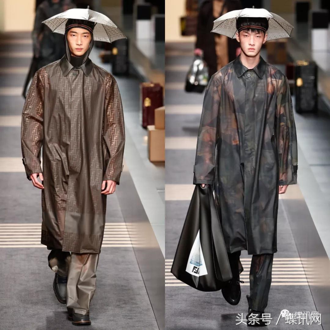 2020秋冬男装周fendi的时髦黄与黑,fendi2018秋冬男装