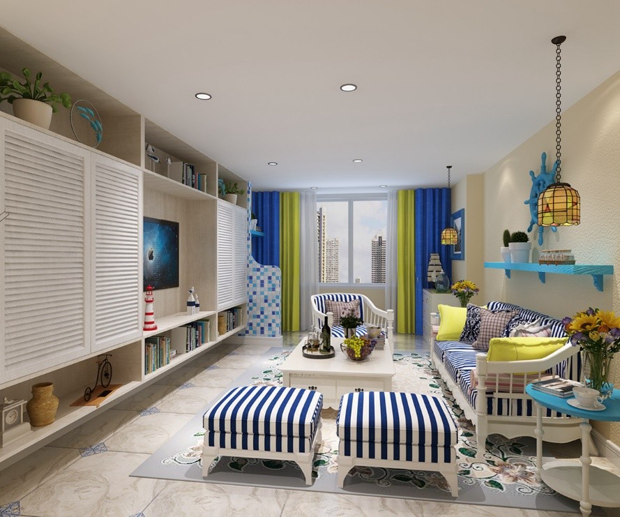 48平小户型地中海风格,30平方地中海装修