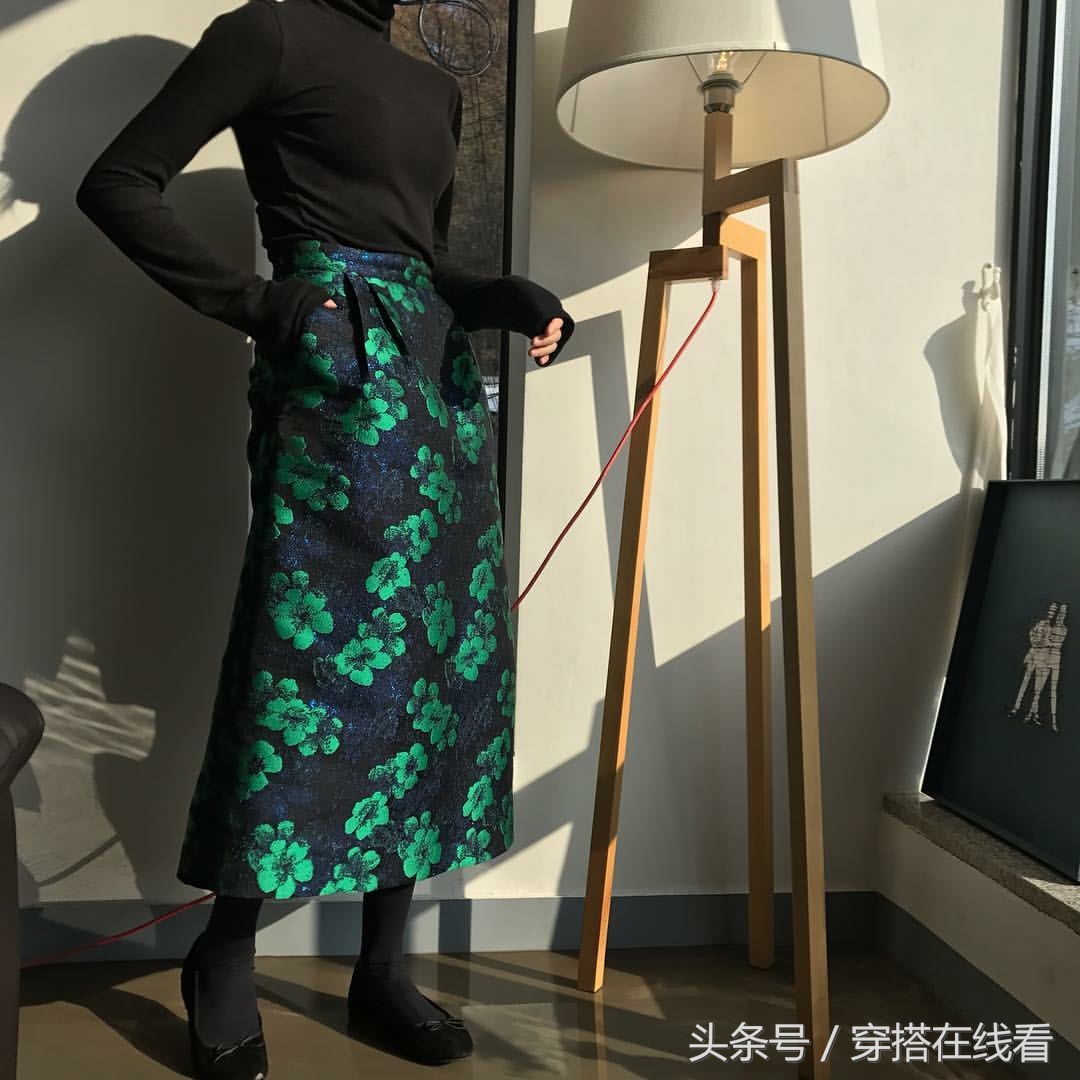 18秋冬新款针织打底套裙中长款,宽松毛衣裙韩版慵懒风搭配