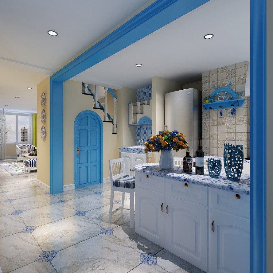 48平小户型地中海风格,30平方地中海装修