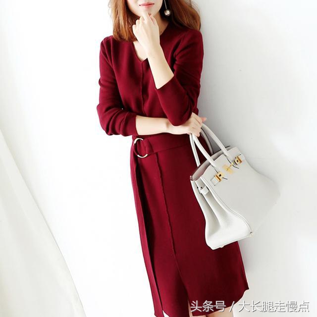 今年流行的羊毛毛呢连衣裙，穿的太美显档次