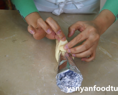 牛角面包三明治加芝士,牛角面包夹奶油奶酪