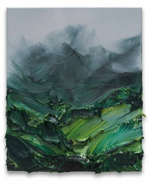 外国油画风景画作品欣赏,诗情画意的山水油画方形