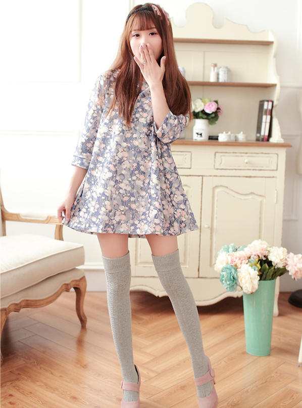 寒冷预警信号,防寒保暖的中长筒袜