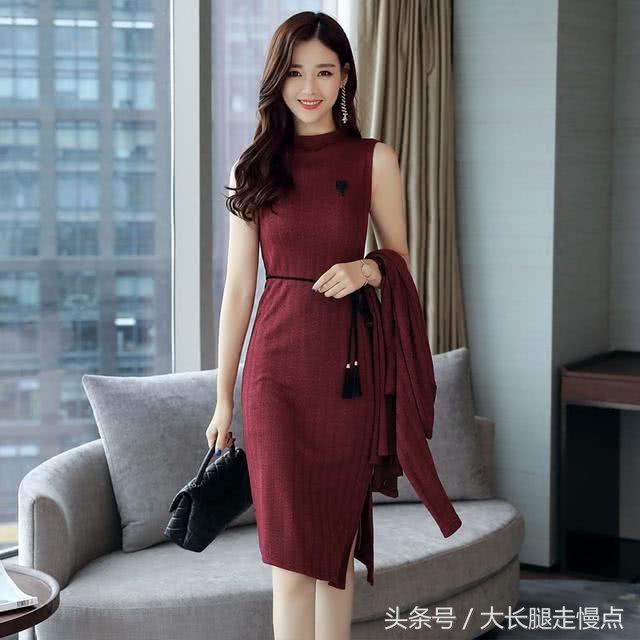 秋季显瘦收腰连衣裙,2022最流行的连衣裙显瘦遮冬肚