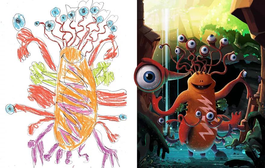 超级震撼的儿童彩绘涂鸦,美国儿童涂鸦绘画