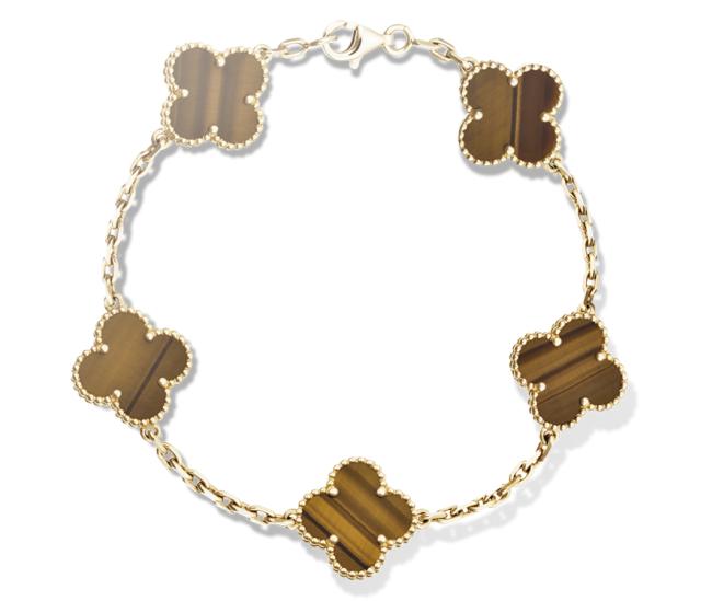 VCA梵克雅宝四叶草古典系列5花手链