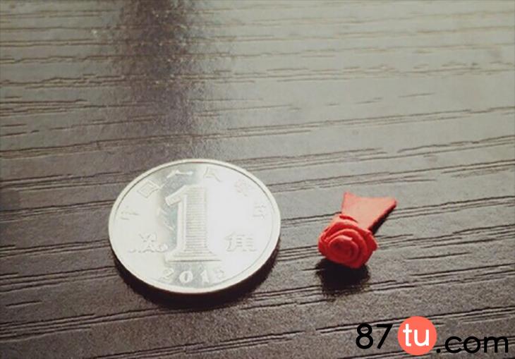 玫瑰花折纸手残党超简单好看迷你,折纸玫瑰花叶子图解